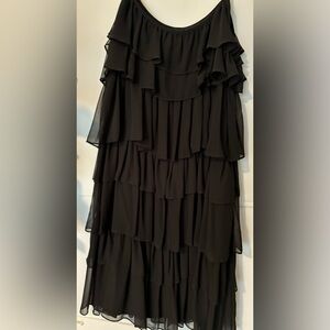 The Limited Black Ruffle Dress Size XS Holiday Party